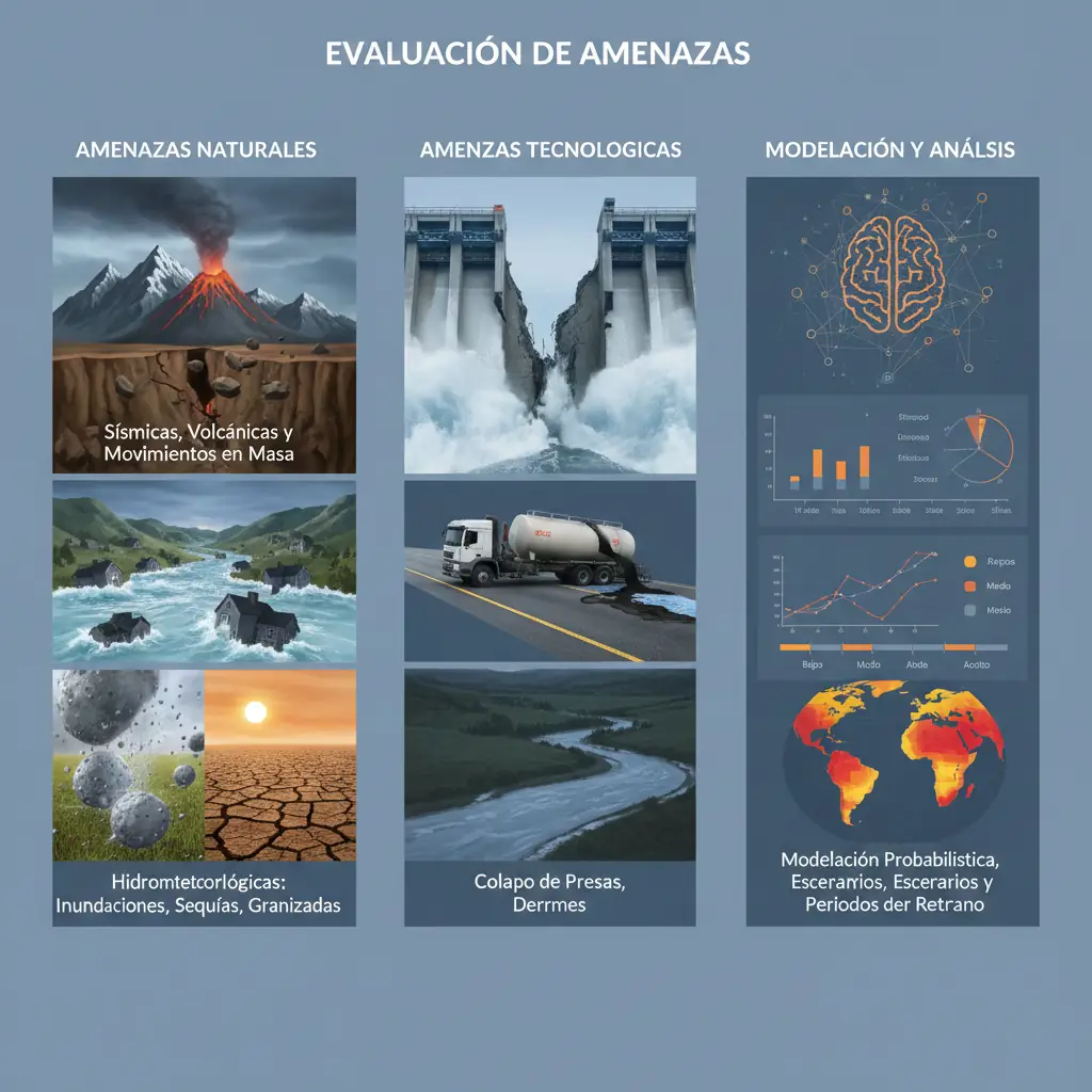 Evaluación de amenazas en Bolivia: deslizamientos, inundaciones, incendios, sismos y riesgos tecnológicos